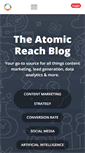 Mobile Screenshot of blog.atomicreach.com