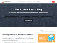 Tablet Screenshot of blog.atomicreach.com